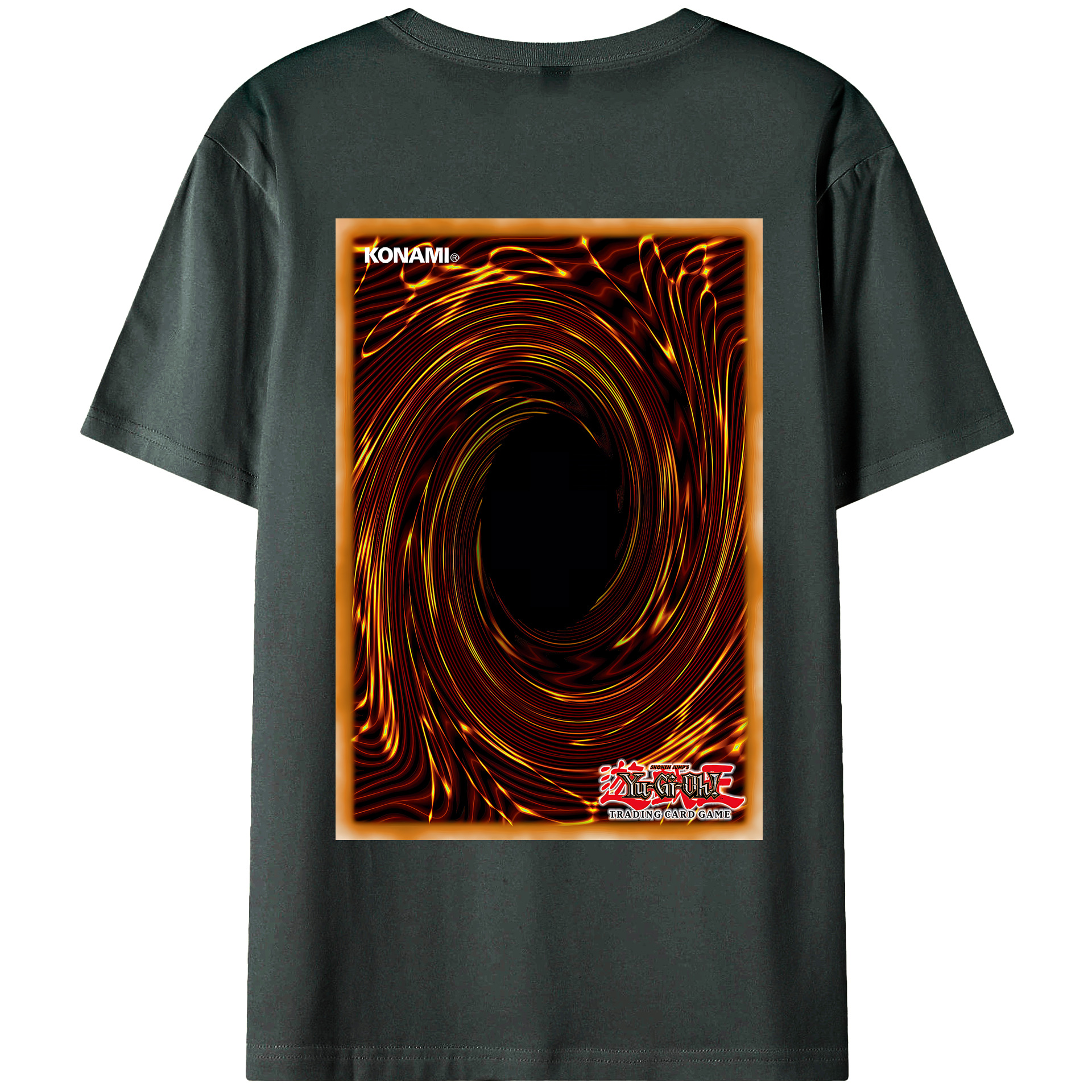 （画像用） 遊☆戯☆王 Yu-Gi-Oh! 綿100％ メンズ半袖Tシャツ（バックプリント） 通気性